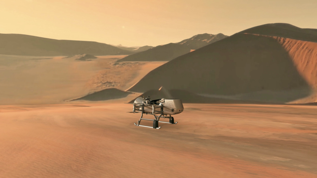 NASA Selects Dragonfly Quadcopter to Land and Fly Around Saturn’s Moon Titan to Search for Signs of Life