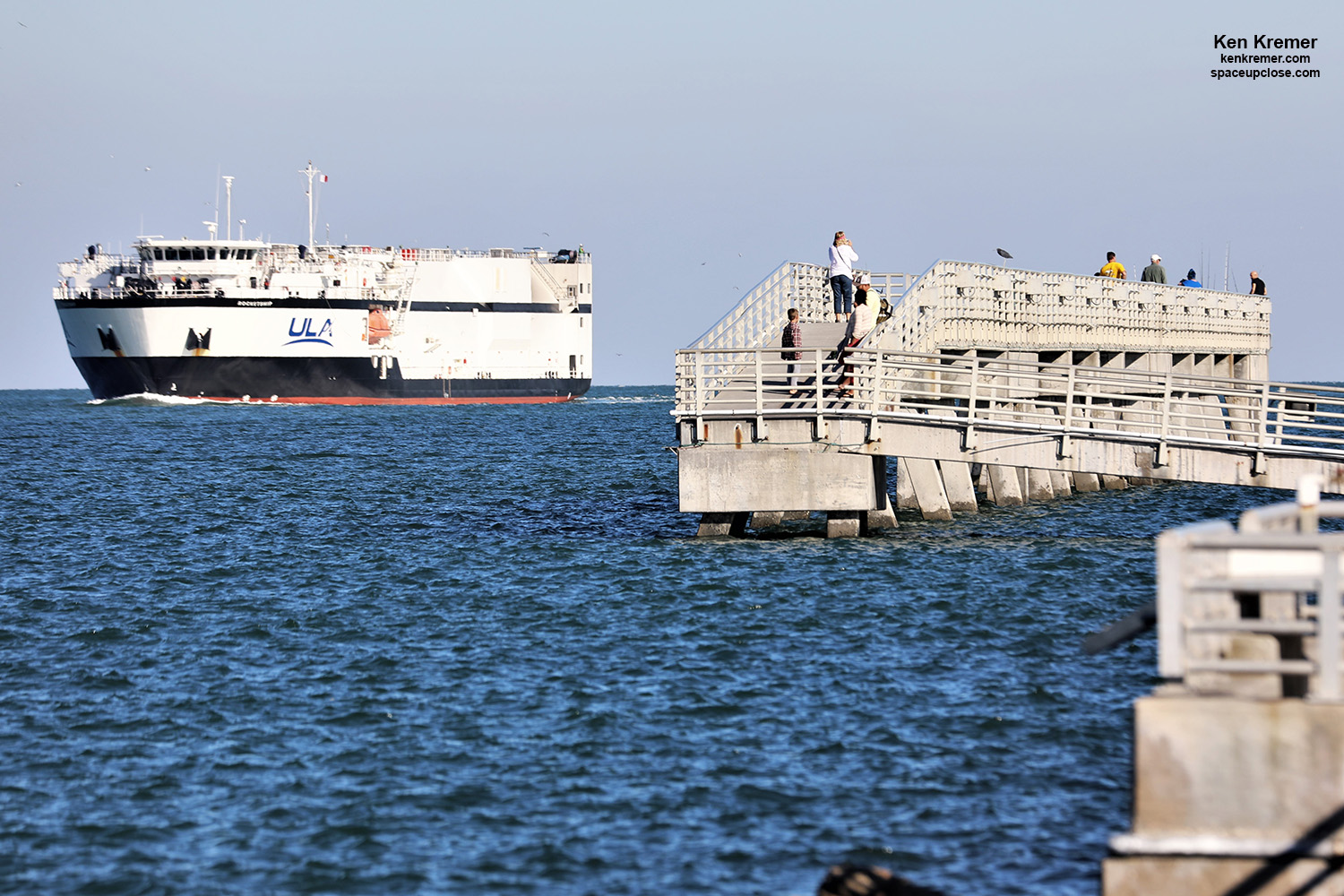 Atlas V Arrives at Port Canaveral on ULA RocketShip Vessel for ESA/NASA Solar Orbiter Launch: Photos