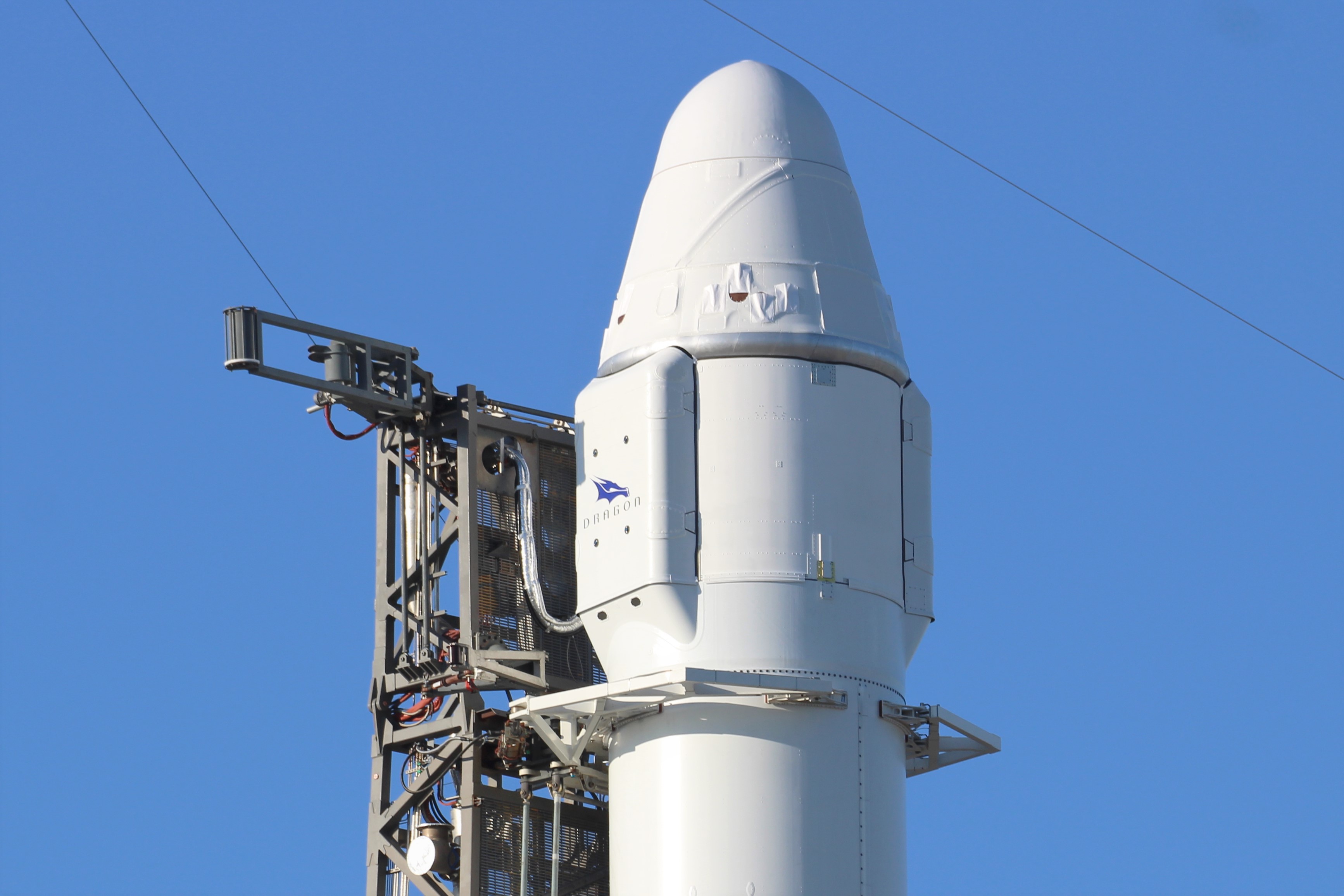 SpaceX Dragon Poised for Lunchtime Liftoff on Resupply Mission for NASA to Space Station