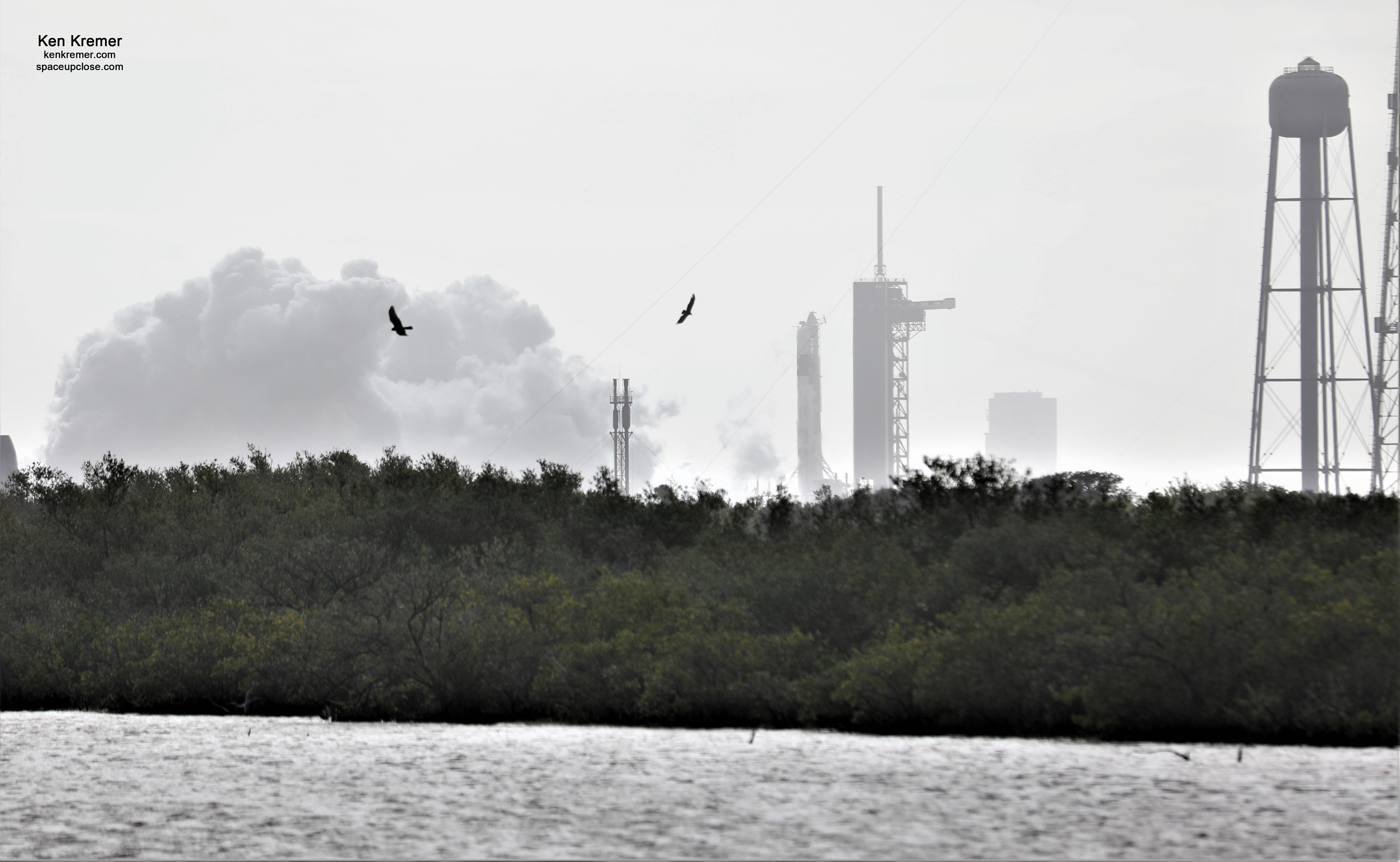 SpaceX Conducts Static Fire Test for Crew Dragon In-Flight Abort Test: Photos