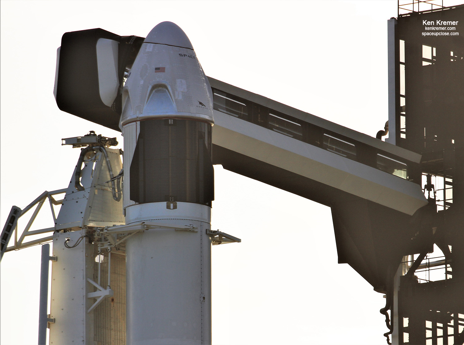 SpaceX Crew Dragon Poised for Liftoff on In-Flight Abort Demonstration Test for NASA: Watch Live/Photos