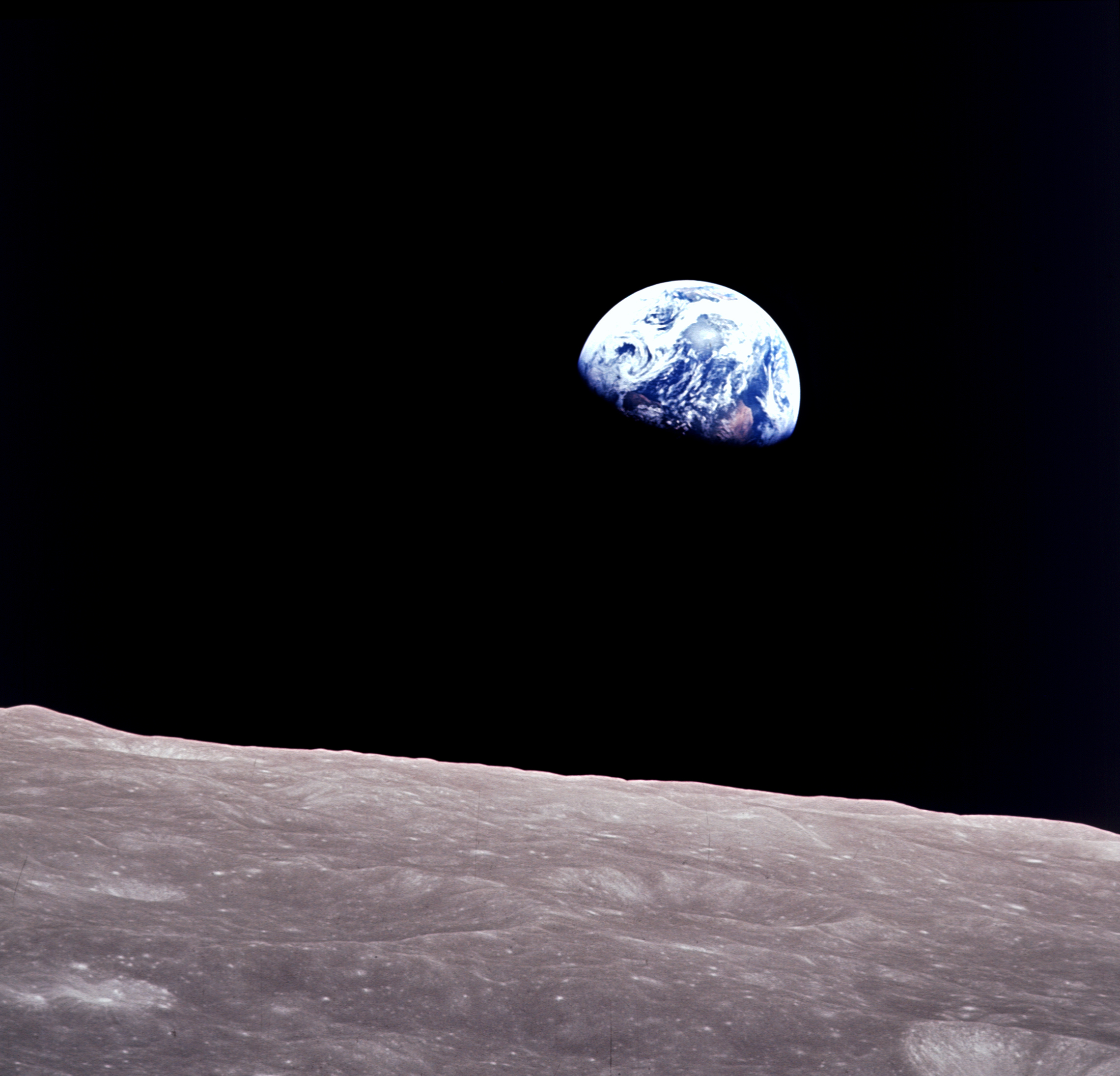 Earthrise from Apollo 8 on Christmas Eve