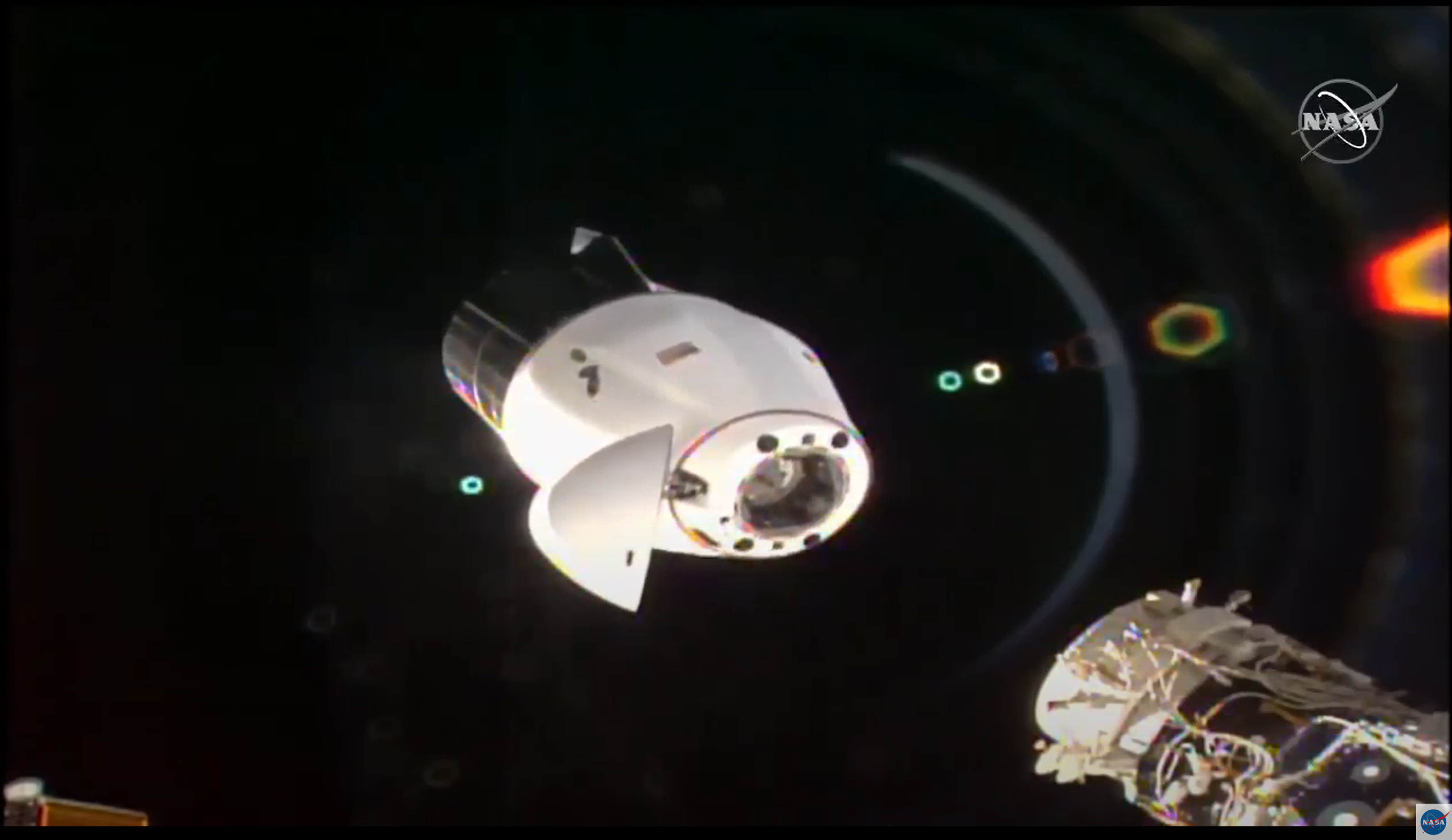 1st Next Generation SpaceX Cargo Dragon Undocks from Space Station Targeting Tampa Splashdown Zone