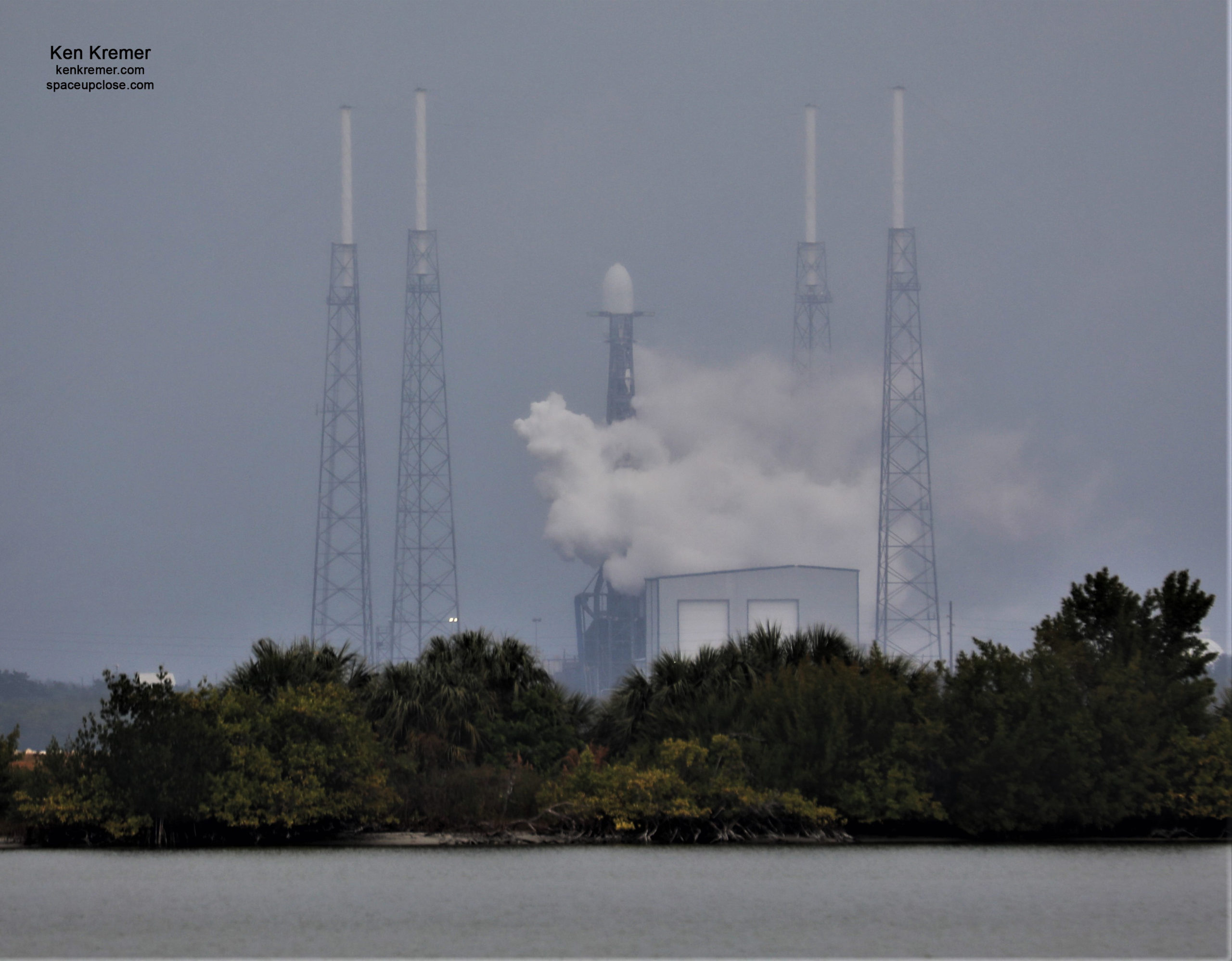 Dismal Weather Scrubs Falcon 9 Transporter-1 Launch Attempt, SpaceX Retargets Jan. 24: Watch Live/Photos