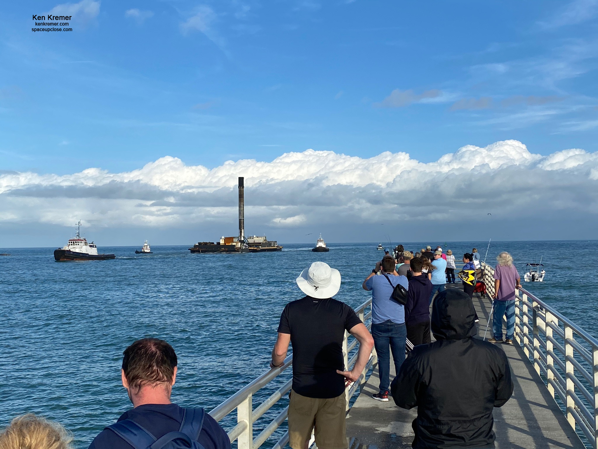 Non-Stop Action:  Record Setting SpaceX Falcon 9 1st 8th  Flown Landed Booster Returns Port Canaveral Hours After Transporter-1 Launch: Photos