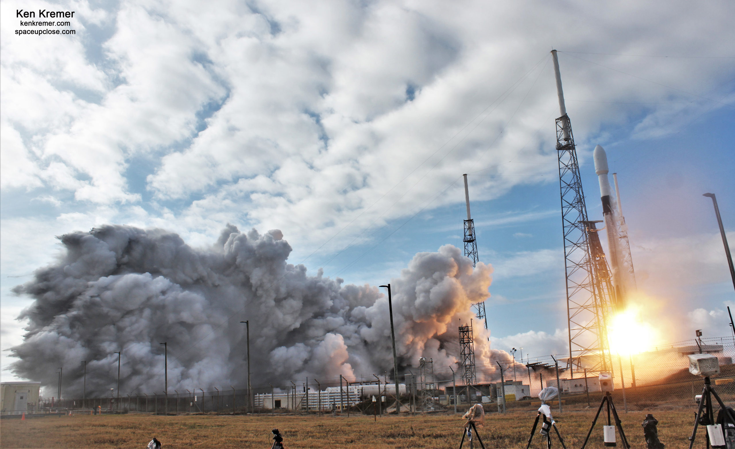 SpaceX Soars with Record Setting Rideshare Satellite Sunday Launch on Rare Southerly Trajectory: Photos