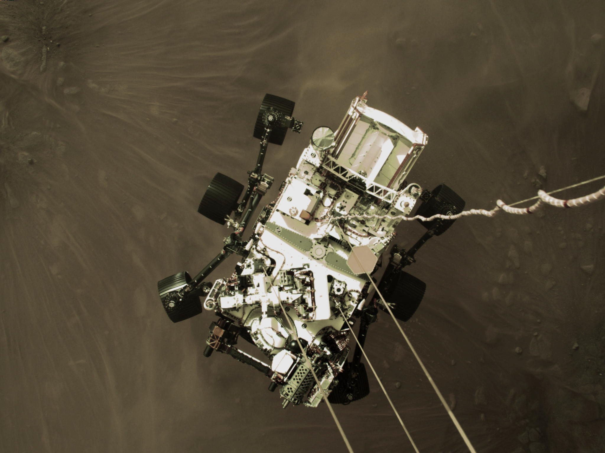 Perseverance Rover Beams Back Iconic Landing Image Selfie