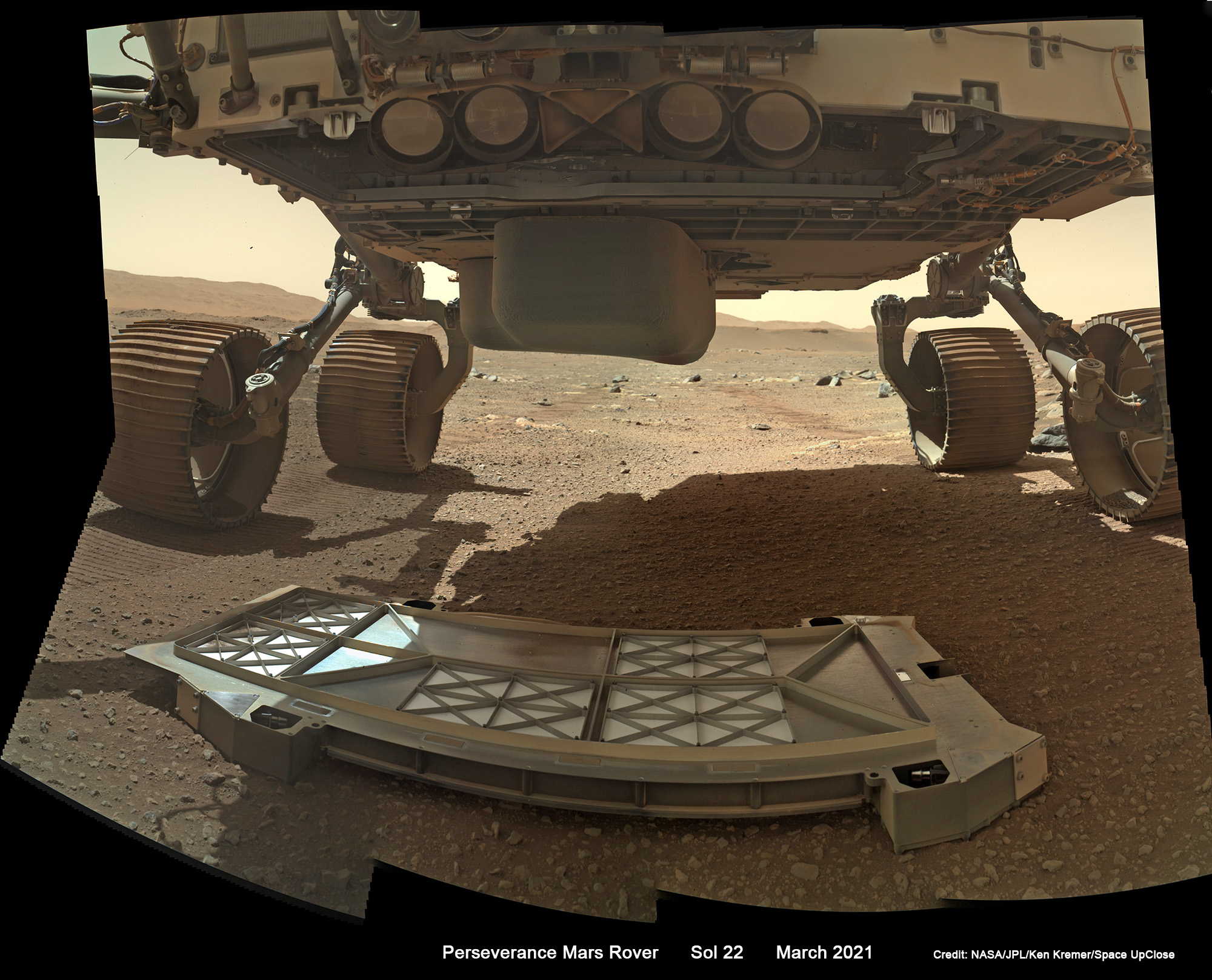 Perseverance Rover Records 1st Sounds of Driving on Mars + Belly Pan Mosaics