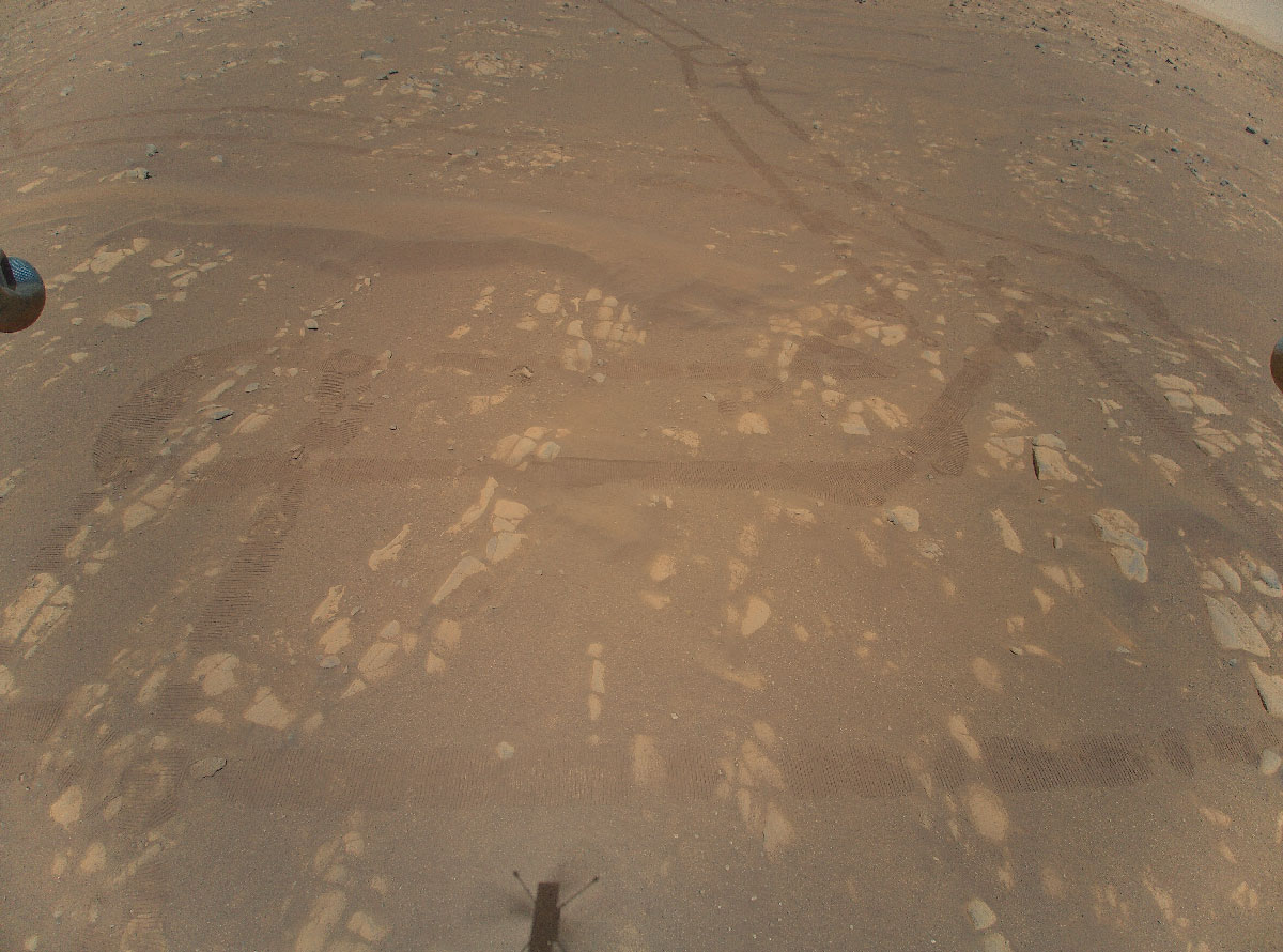 NASA Ingenuity Chopper Completes Higher 2nd Test Flight Captures 1st Aerial Color Image of Mars