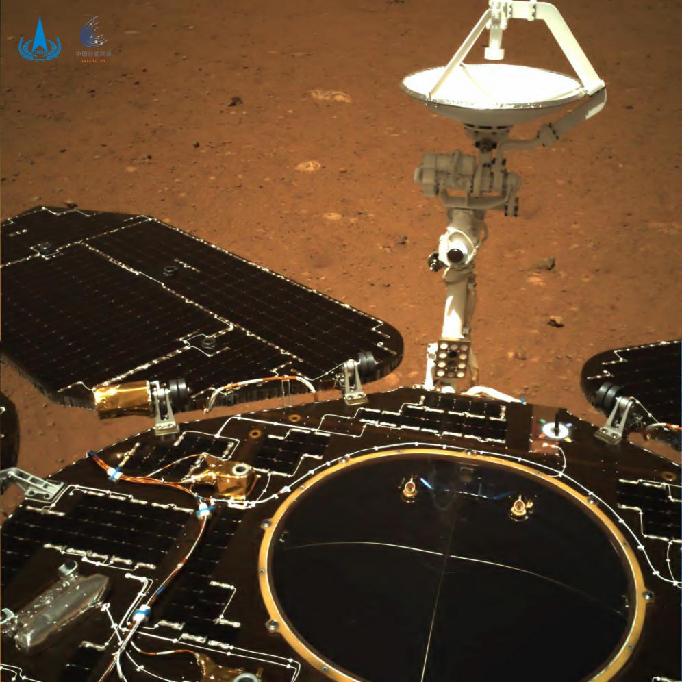 China Releases 1st Pictures from Zhurong Mars Rover after 1st Soft Landing on Red Planet