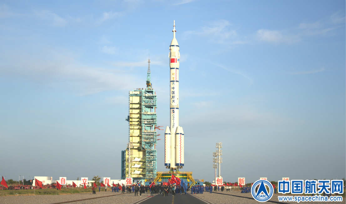 China Rolls Out Long March 2F Rocket for Next Human Spaceflight on Shenzhou 12 Mission China Rolls Out Long March 2F Rocket for Next Human Spaceflight on Shenzhou 12 Mission
