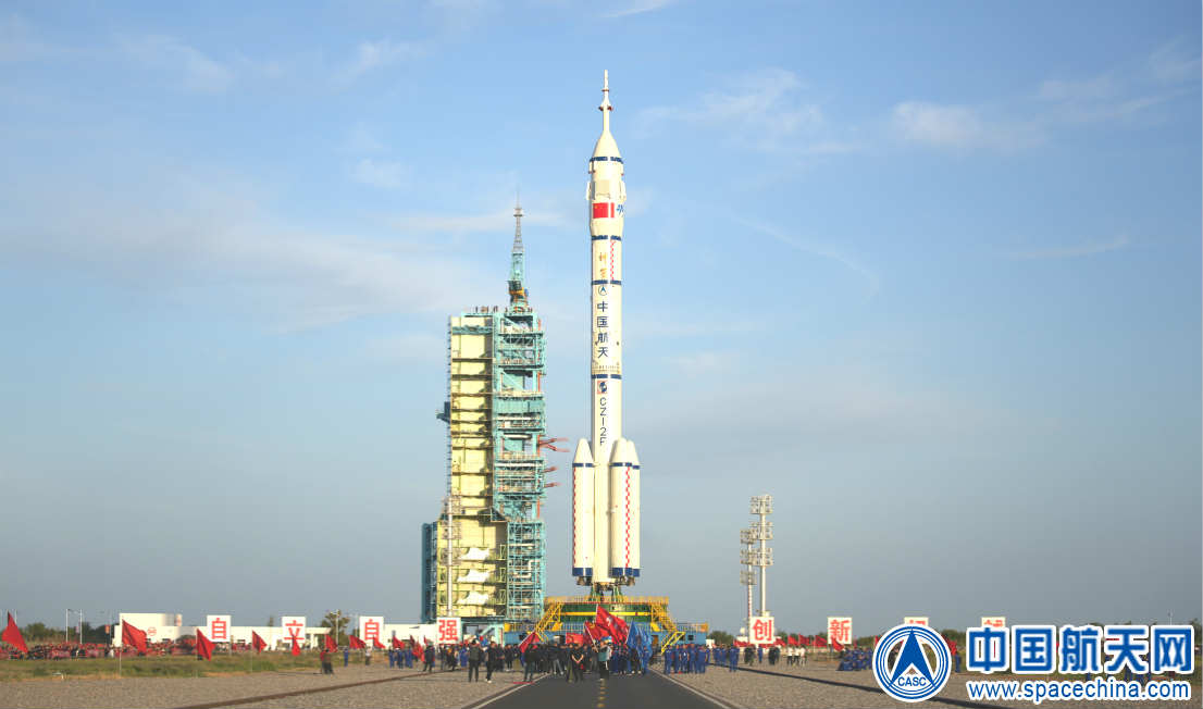 China Rolls Out Long March 2F Rocket for Next Human Spaceflight on Shenzhou 12 Mission