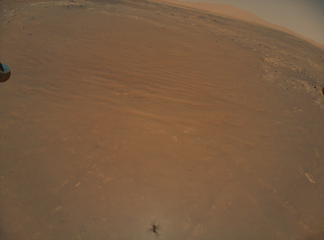 NASA’s Ingenuity Mars Helicopter Captures Aerial View of Perseverance Rover on 11th Successful Flight