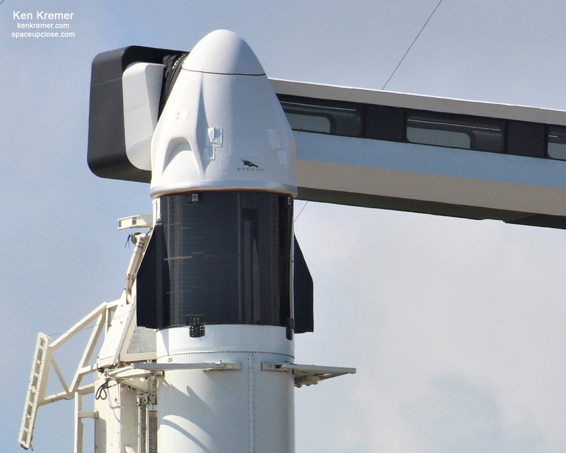 close up falcon 9 rocket