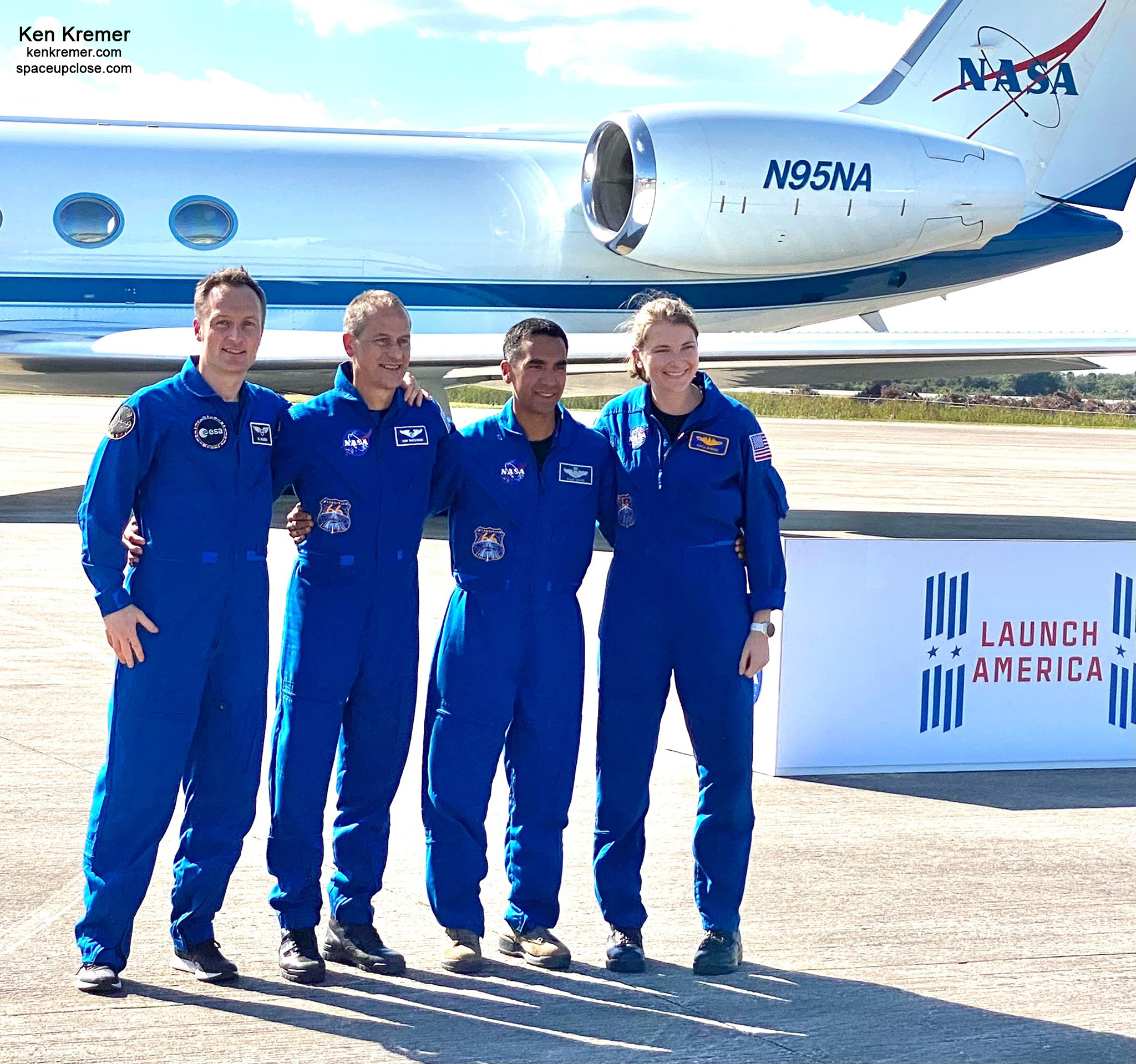 NASA ESA Crew of German and American Astronauts Arrive Florida Spaceport for Halloween Liftoff Oct. 31: Photos
