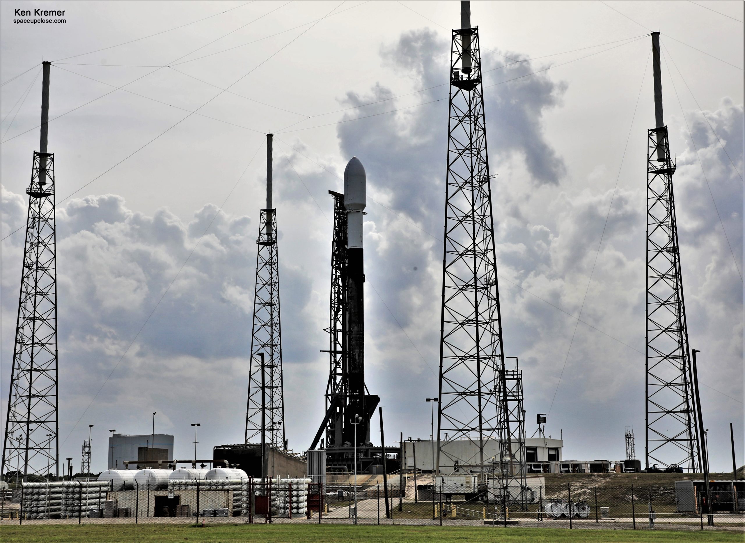 Severe Weather Threatens April 1 SpaceX Falcon 9 Launch of Transporter 4 Rideshare Mission SmallSats: Photos