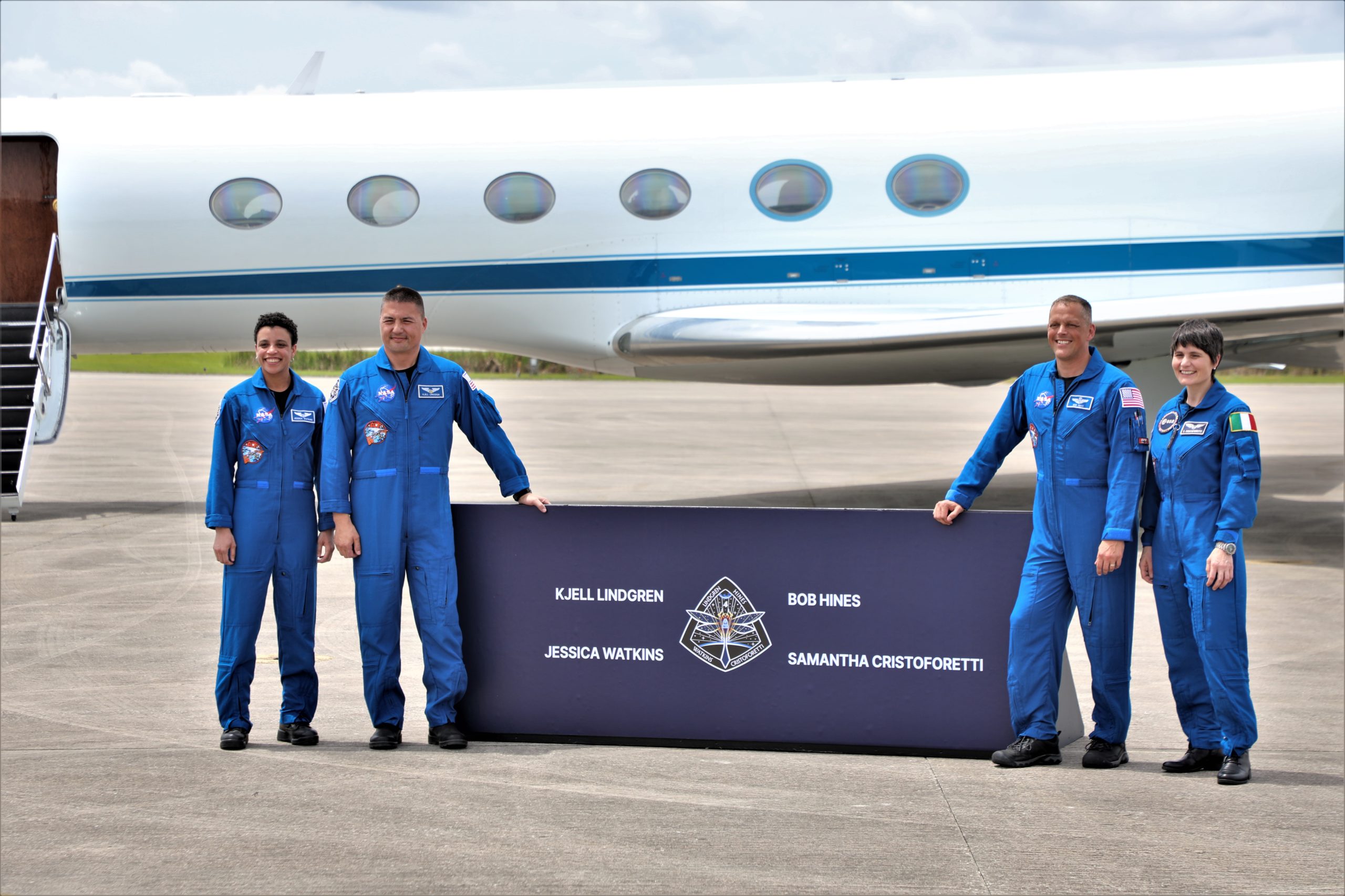 NASA ESA SpaceX Crew 4 Astronauts Arrive at KSC for Launch to ISS on Crew Dragon: Photos