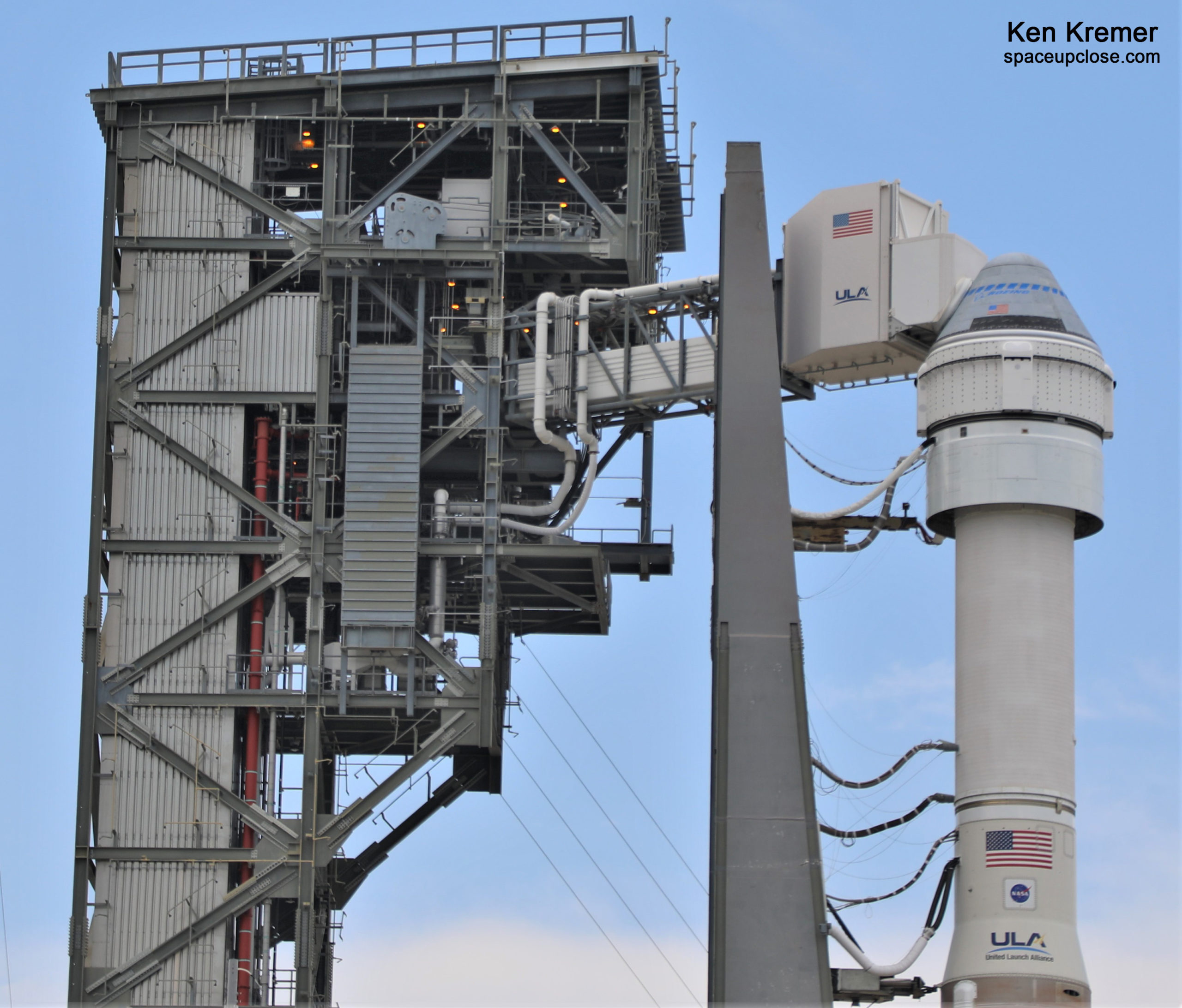 Boeing Starliner Poised atop ULA Atlas V Prelaunch at Pad 41 on OFT-2 Test Flight for NASA to ISS: Photos Boeing Starliner Poised atop ULA Atlas V Prelaunch at Pad 41 on OFT-2 Test Flight for NASA to ISS: Photos