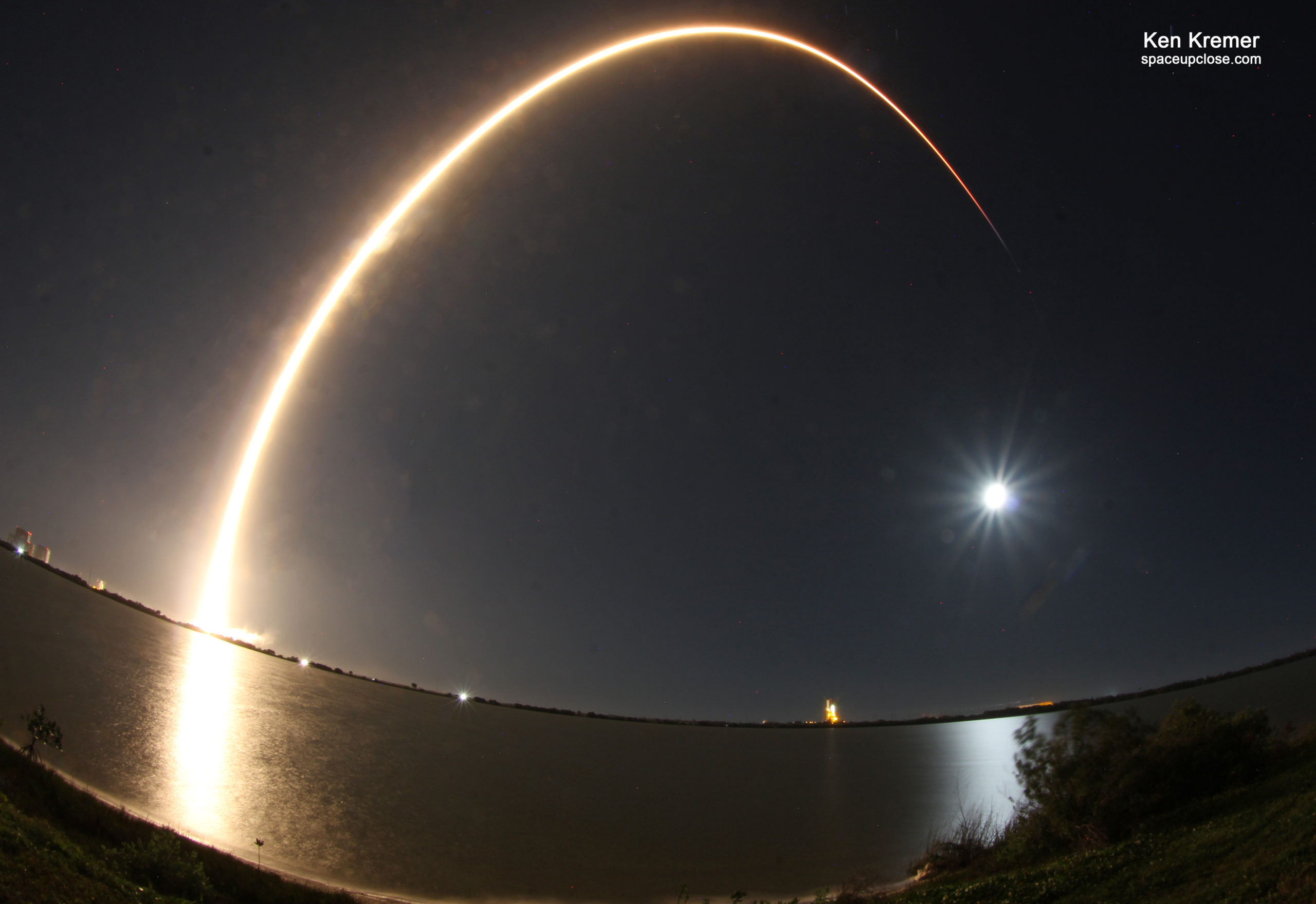 Superb SpaceX Launch of Spanish Communications Satellite from Space Coast for Hispasat: Photos