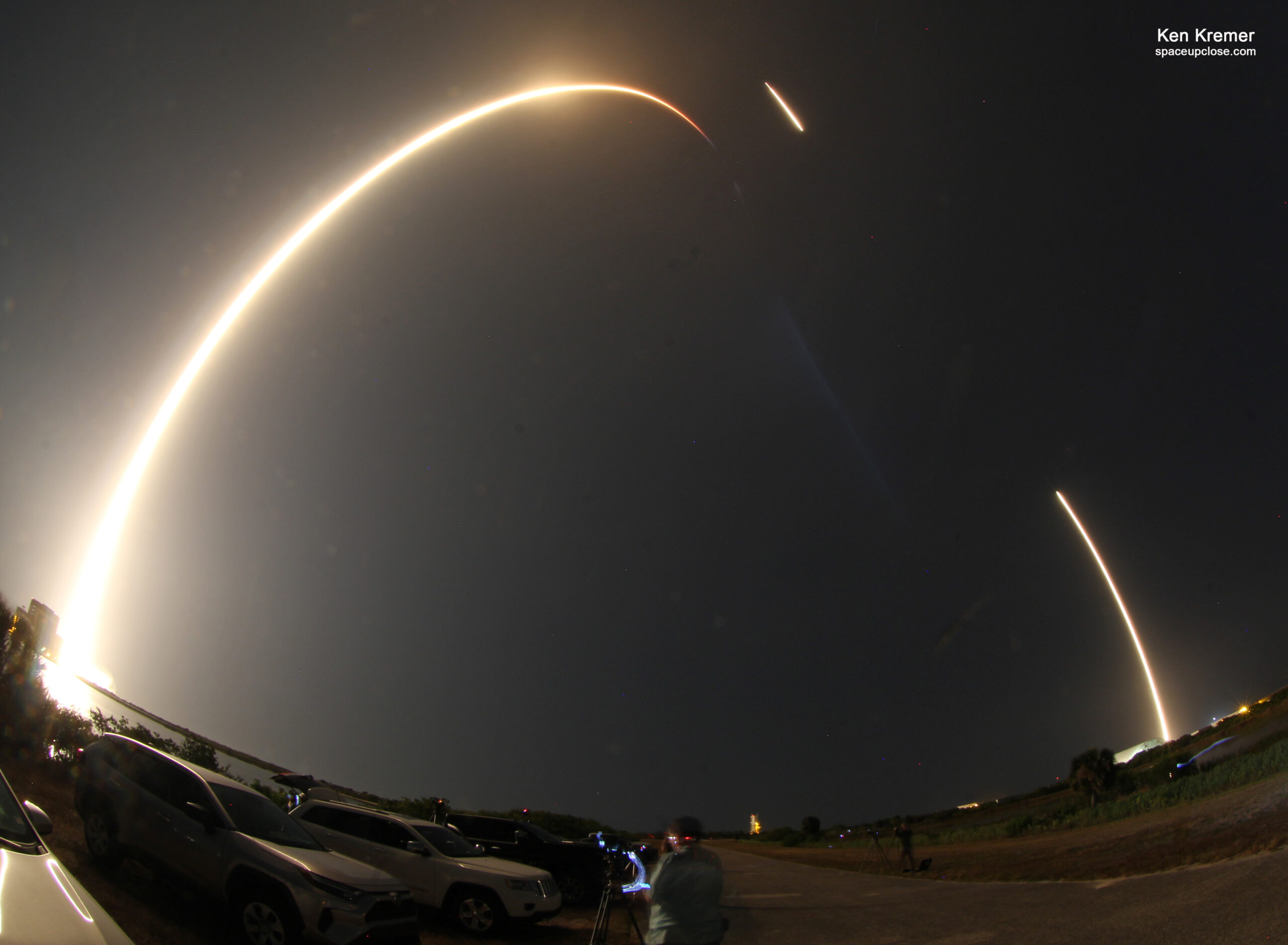 Stunning Bandwagon-3 Rideshare Completes Historic Launch and Landing Space Coast Double Header only 16 Hours Apart following NASA CRS-32 Launch to ISS: Photos